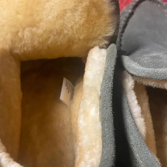 L.L. Bean Suede Moccasin Slippers in Olive - Picture 8 of 13